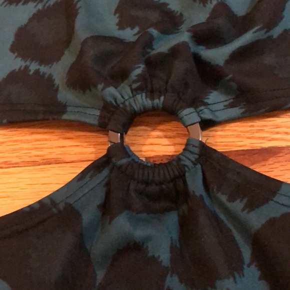 Jungle print blue dress!! - Picture 2 of 4